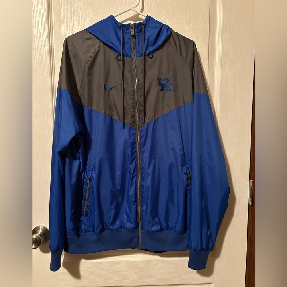 Kentucky Wildcats Nike Blue and Gray Windbreaker Jacket